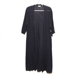 Poetry Fine Linen Open Front Long Cardigan Size 2